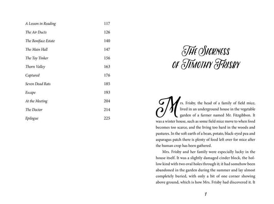 Mrs. Frisby and the Rats of Nimh by Robert C. O'Brien: Paperback; 240 pages