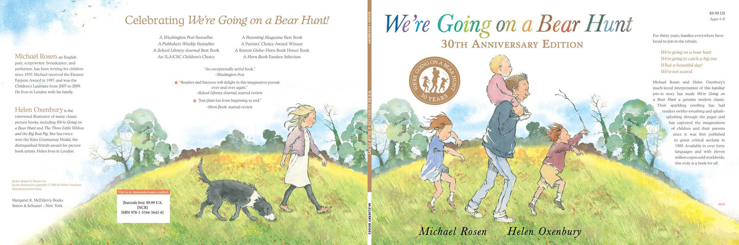30th Yr Anniversary! We're Going on a Bear Hunt by Michael Rosen: Paperback; 40 pages