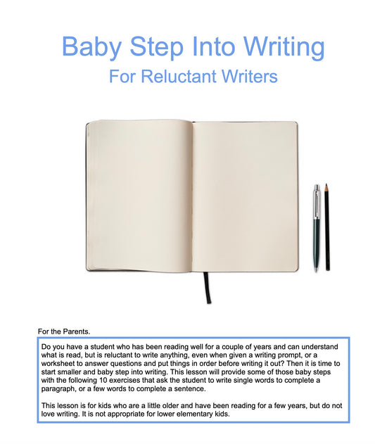 Baby Step into Writing