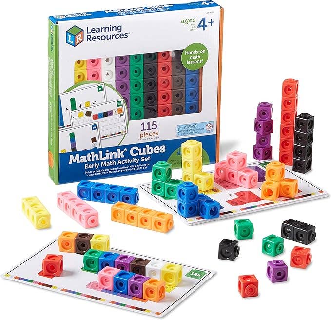 Learning Resources Early Math Mathlink Cube Activity Set