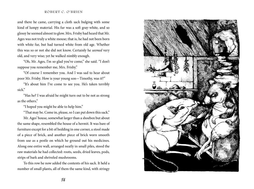 Mrs. Frisby and the Rats of Nimh by Robert C. O'Brien: Paperback; 240 pages