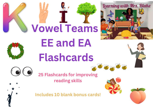 Vowel Families EE and EA Flashcards