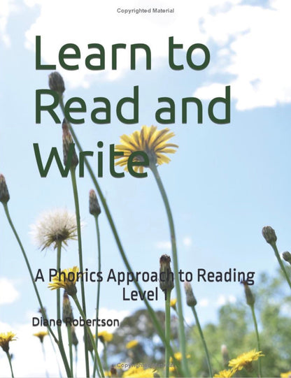Learn to Read and Write: A Phonics Approach to Reading Level 1