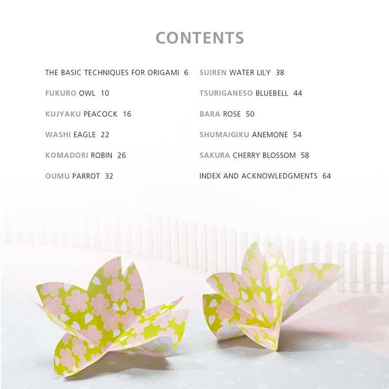 Origami Flowers and Birds by Mari Ono: Paperback; 64 pages / English