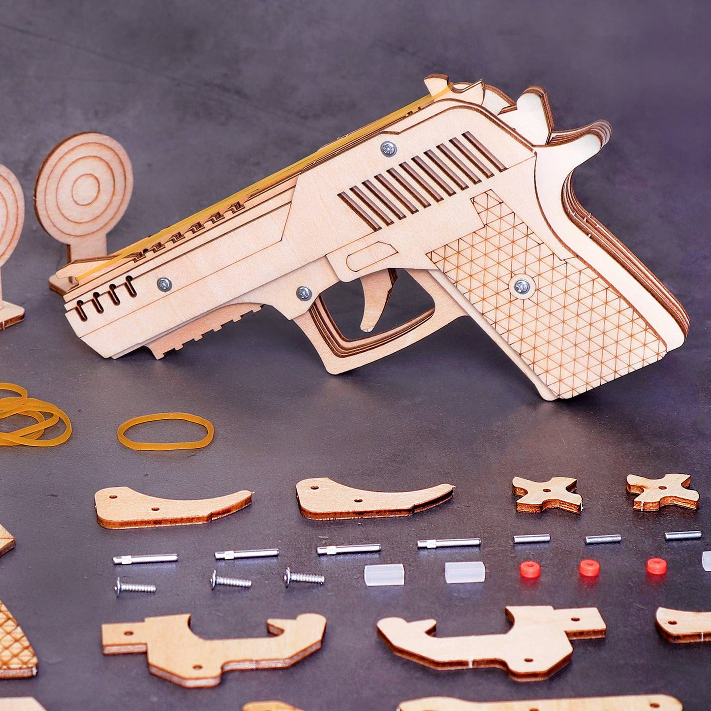 Rubber Band Launcher DIY Kit, Fun Craft and STEM Toy