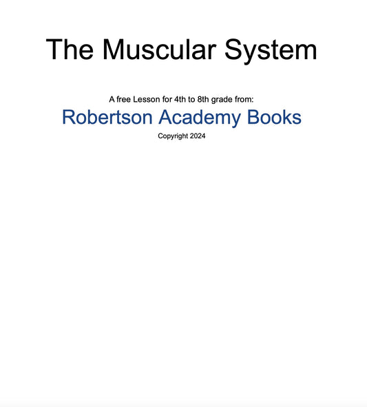 The Muscular System Lesson