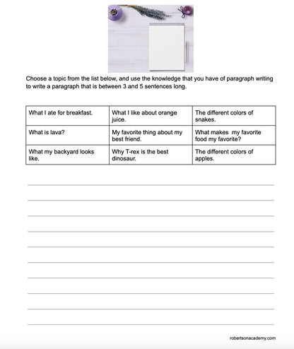 Paragraph Writing