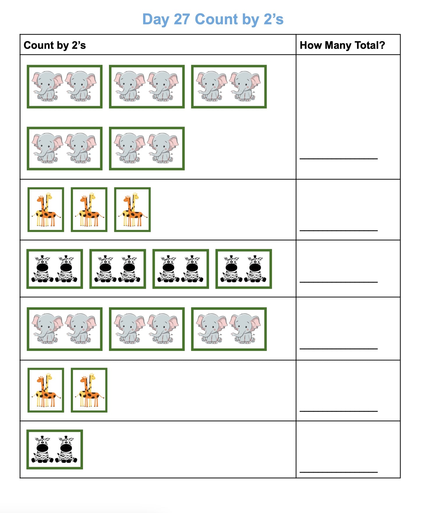 Picture Math for Kindergarten