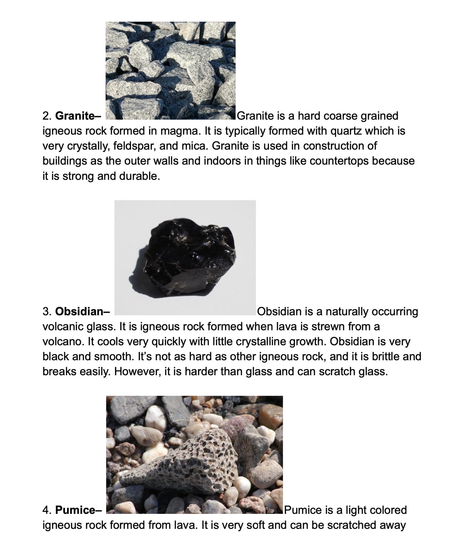 Rocks, A Science Unit Study