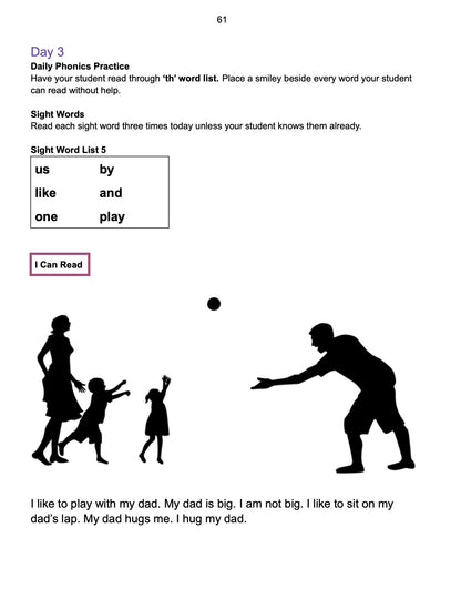 Learn to Read and Write: A Phonics Approach to Reading Level 1