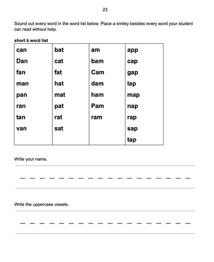 Learn to Read and Write: A Phonics Approach to Reading Level 1