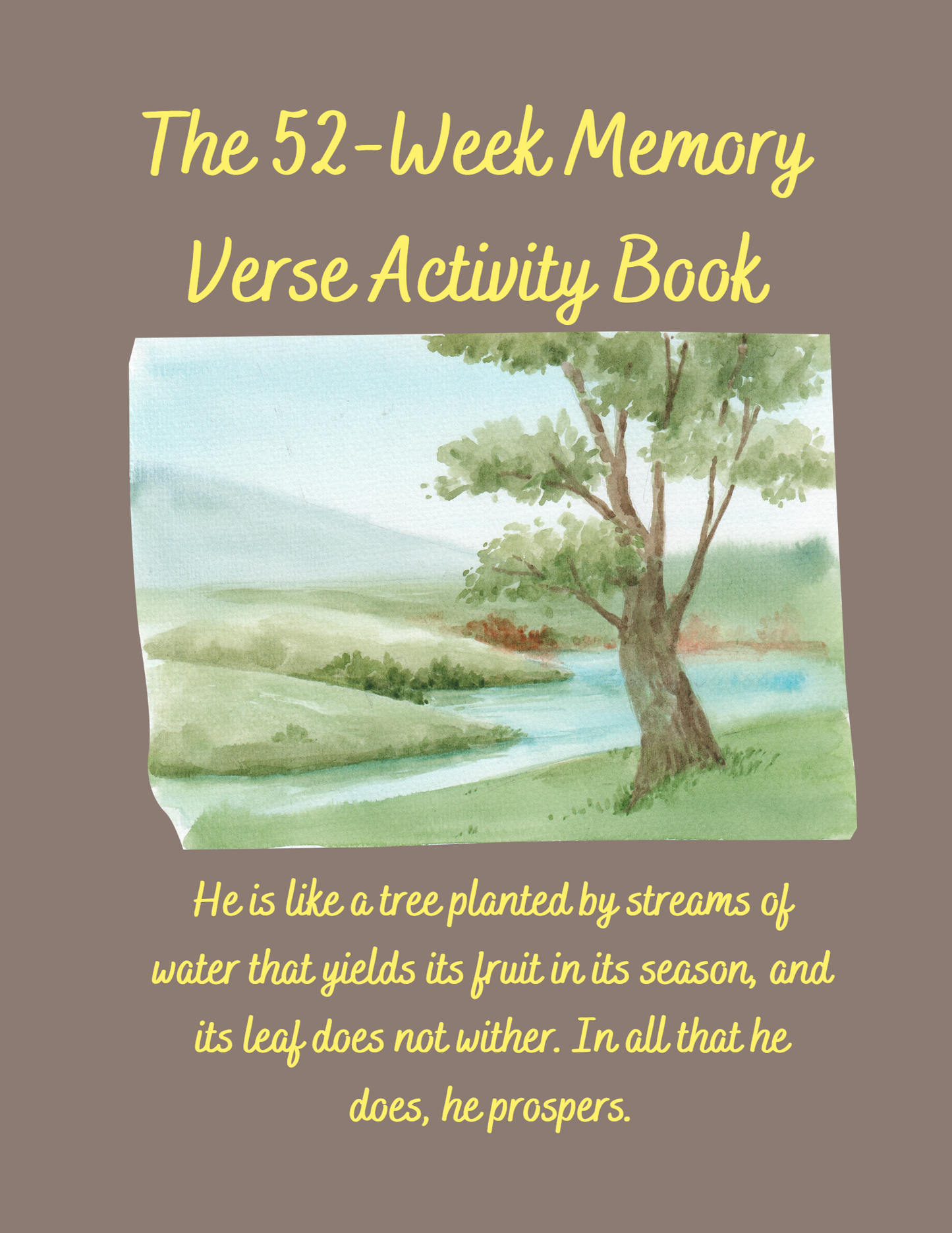 52-Week Memory Verse Activity Book