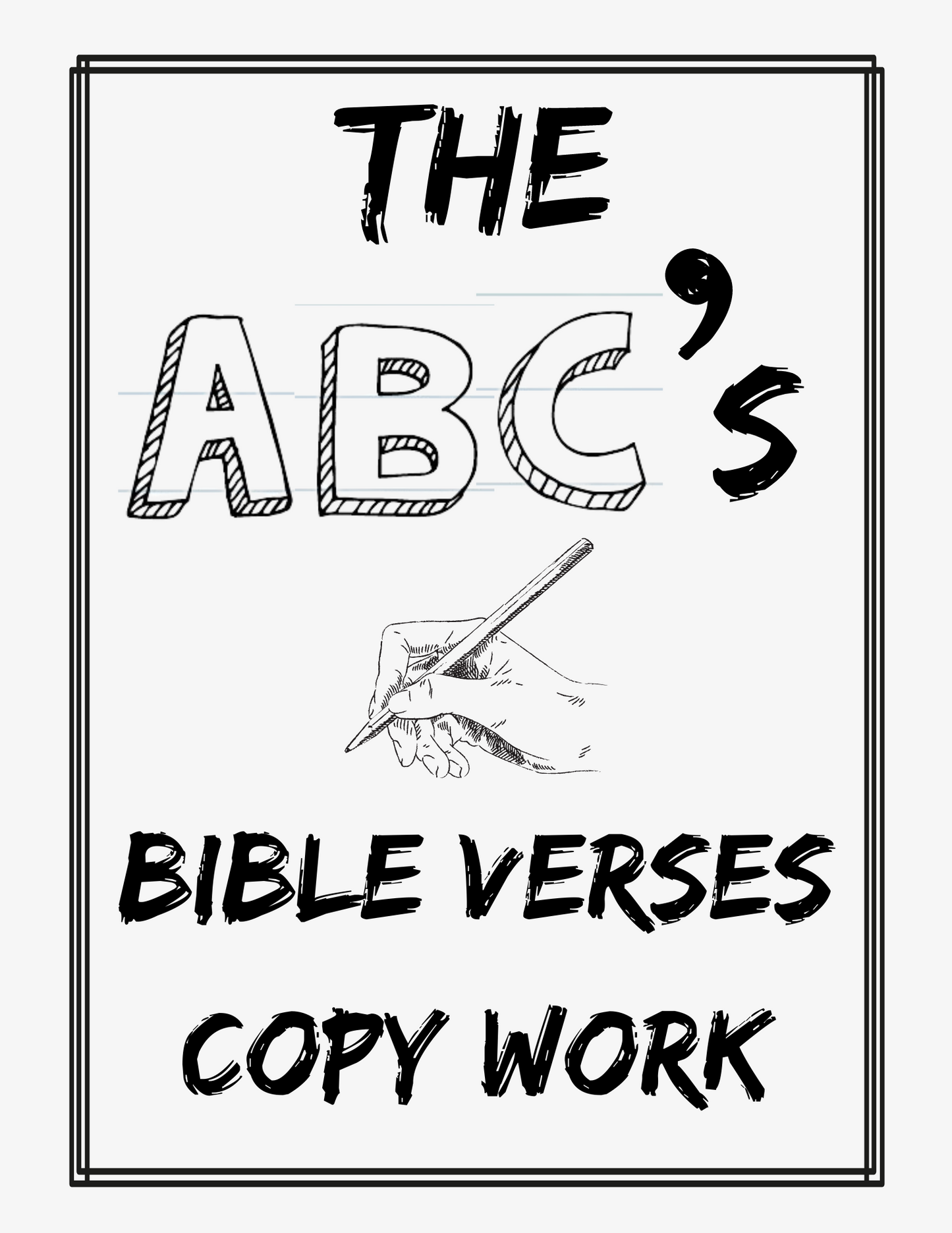 ABC's Bible Verses ESV Work For 3-6th Grades