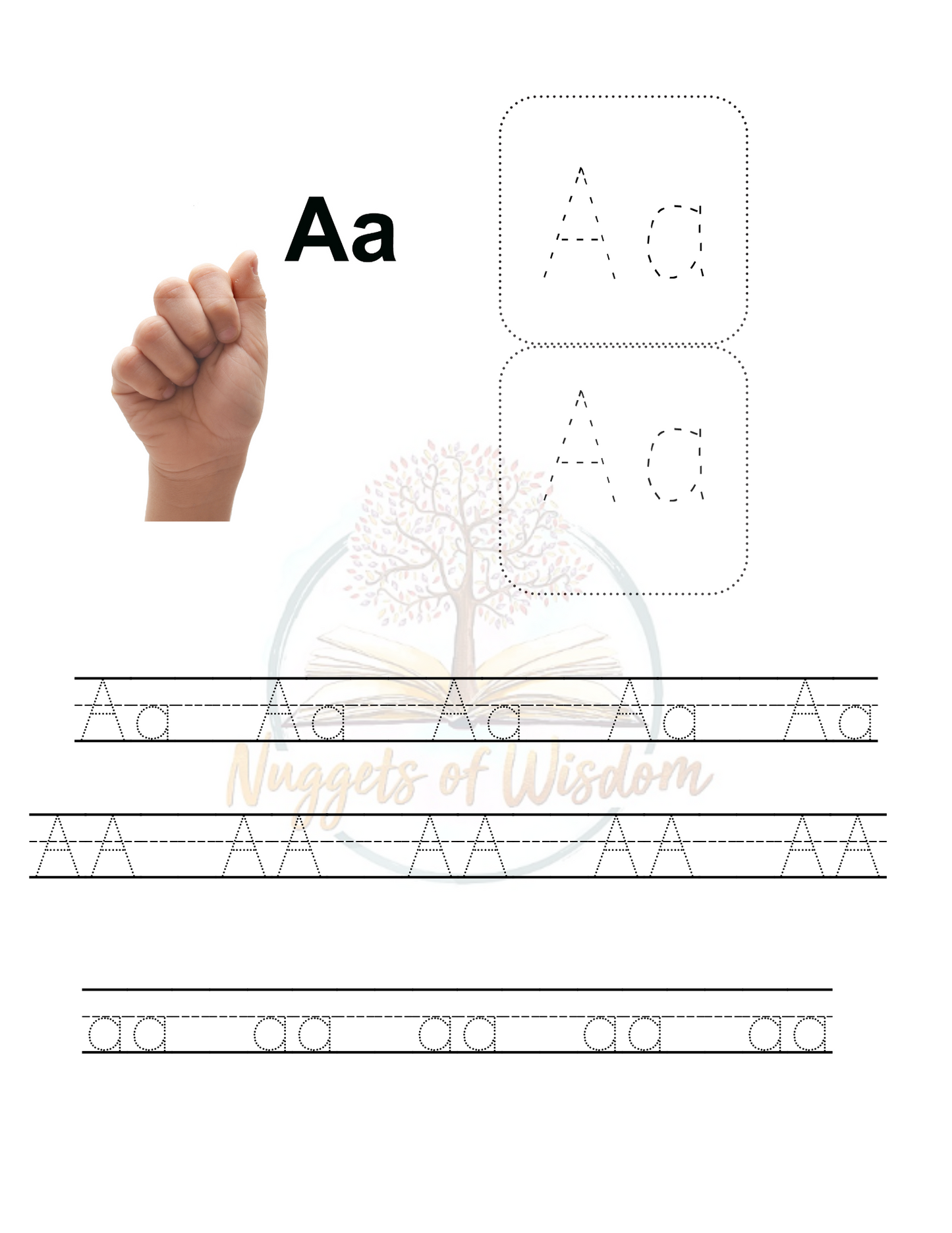 ASL ABC Alphabet Tracing Book