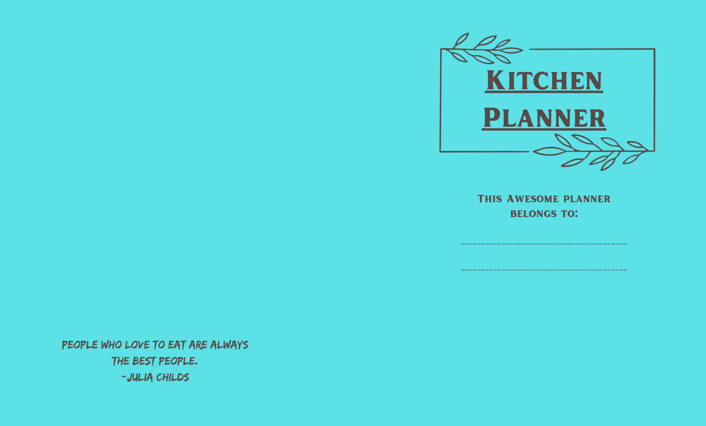 Retro Food Planner