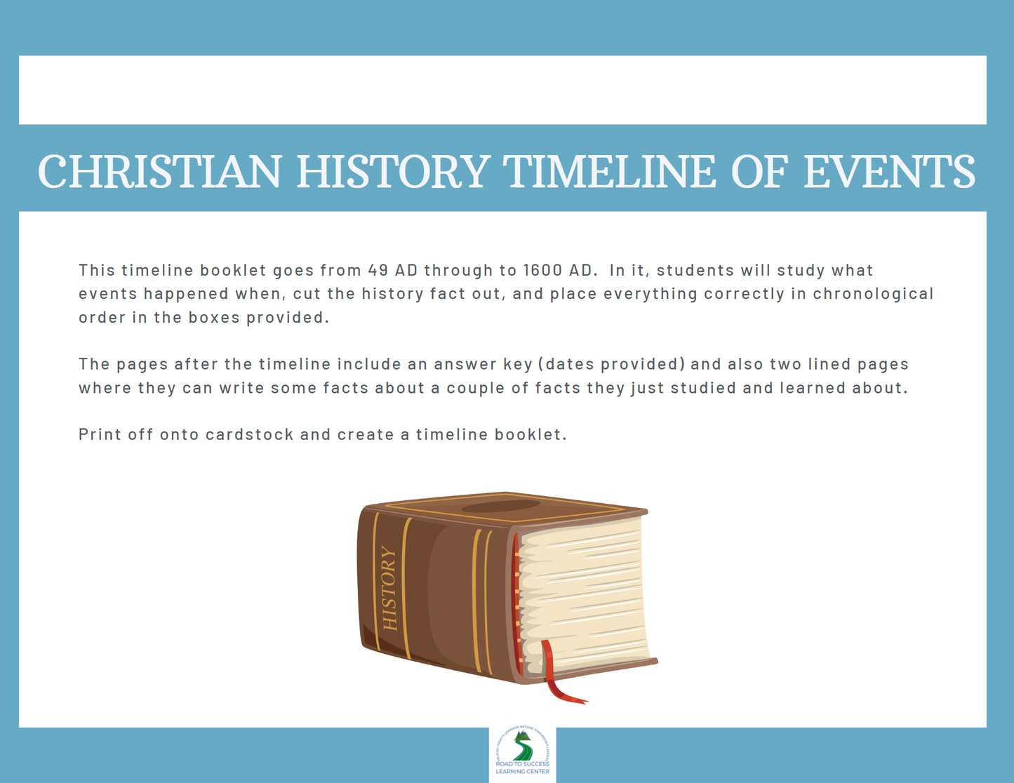 Christian History Timeline of Events