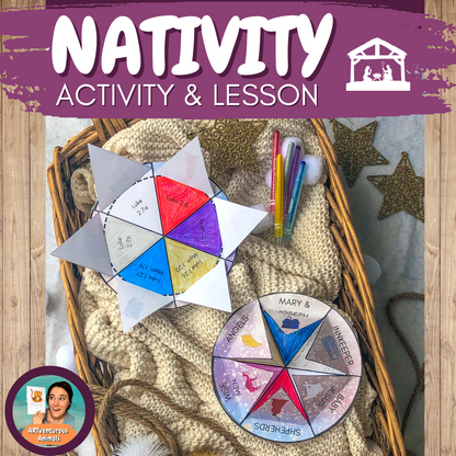 Christmas Activity Craft - Nativity Story Lesson and Craftivity