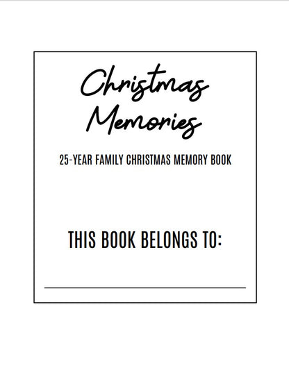 25 Year Christmas Memory Journal – Nuggets of Wisdom