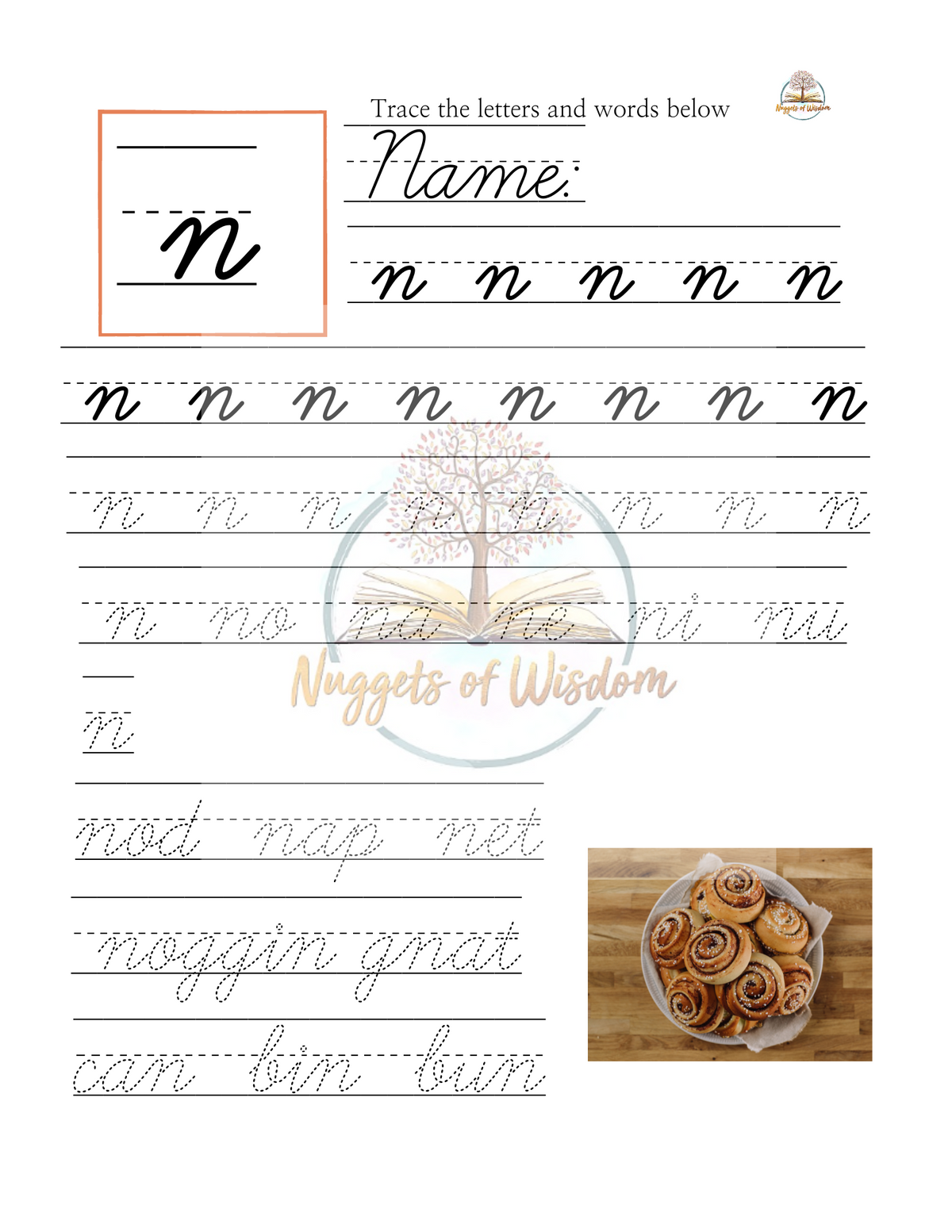 Wisdom In Cursive Lowercase Cursive Handwriting Tracing Workbook – Nuggets of Wisdom