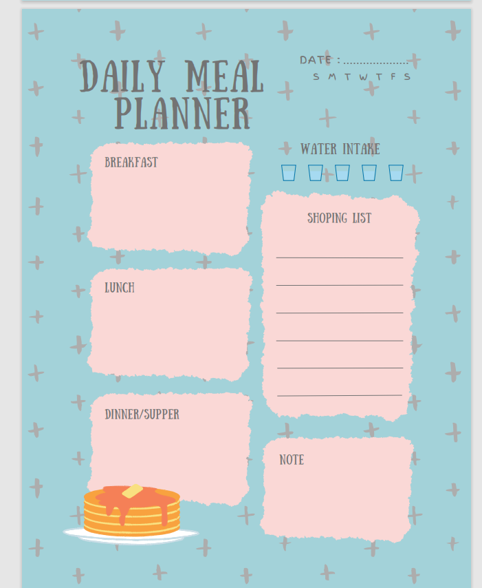 Retro Food Planner