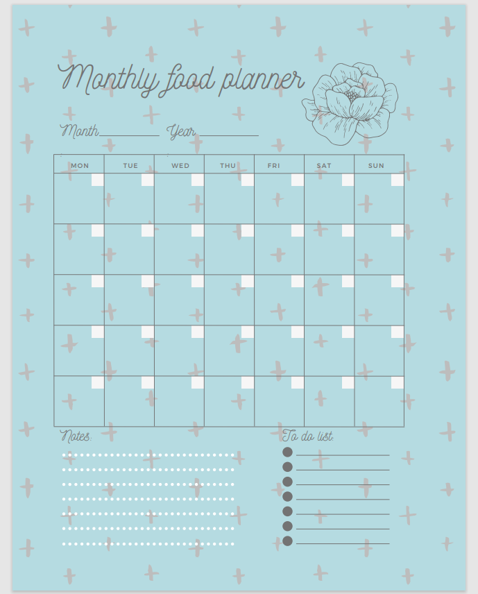 Retro Food Planner