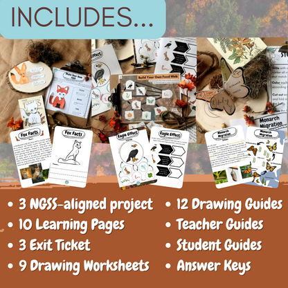 NGSS Third Grade Life Science Projects Unit Bundle with Activities and Lessons