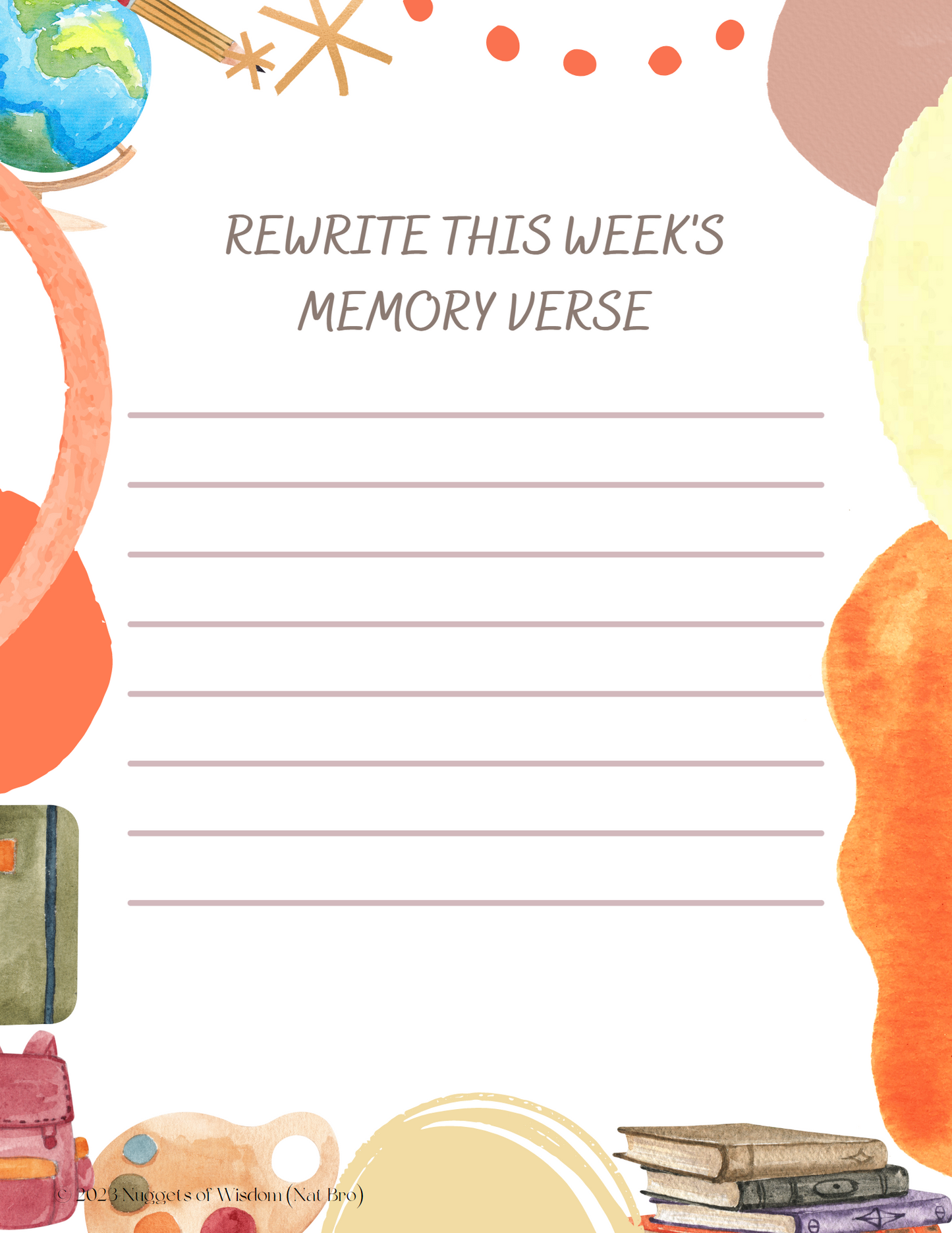 52-Week Memory Verse Activity Book