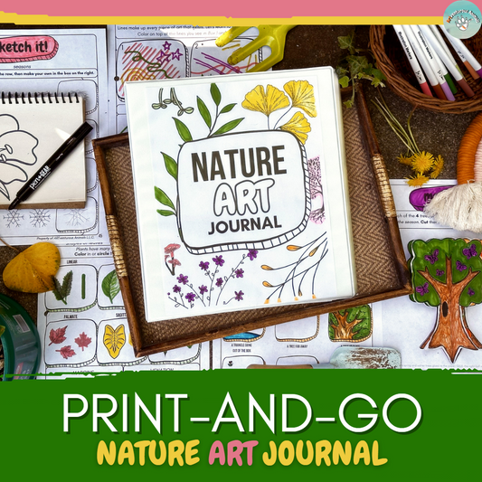 Nature Art Journal for Kids: Explore Art Elements and Plant Science Topics
