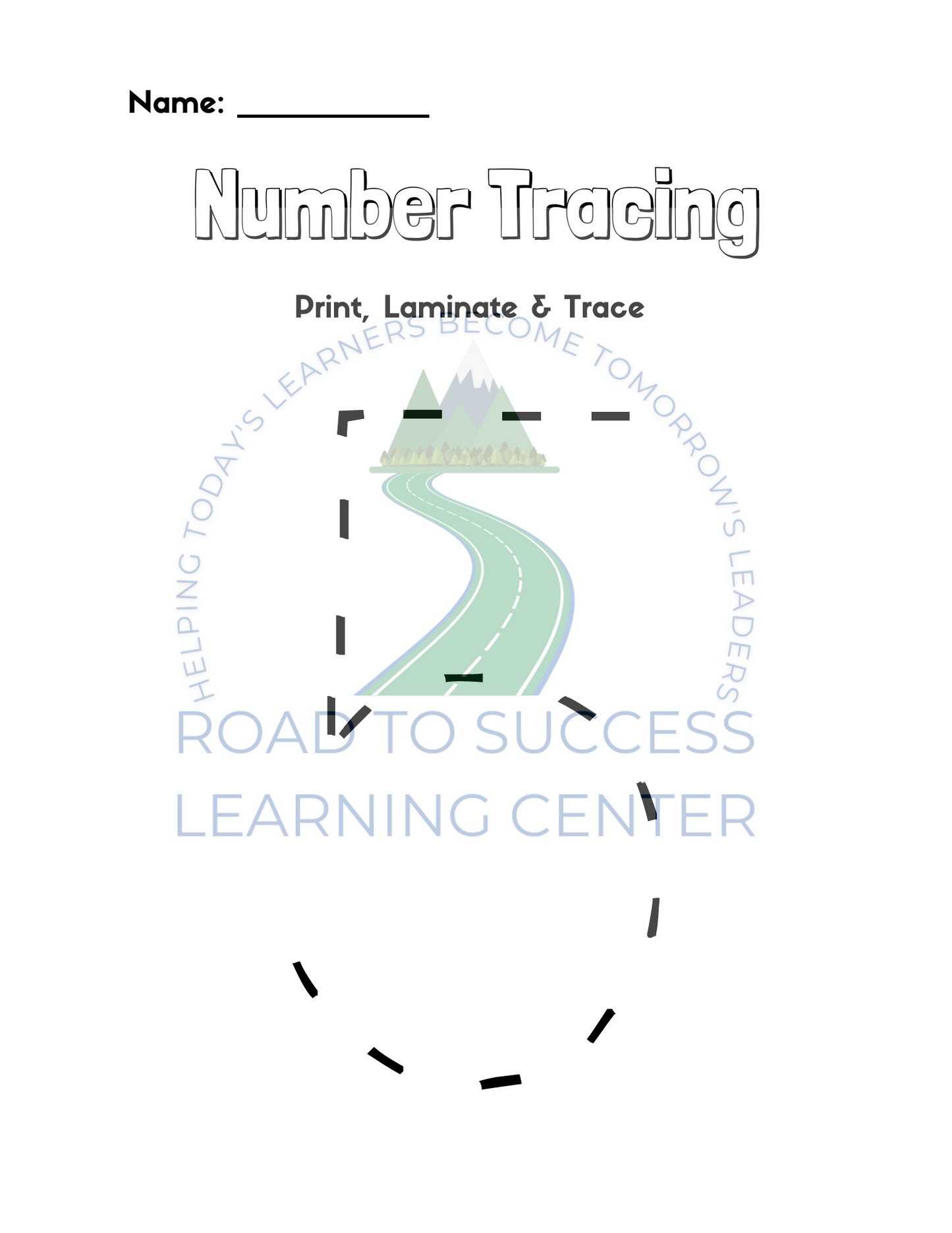 Number Tracing Workbook