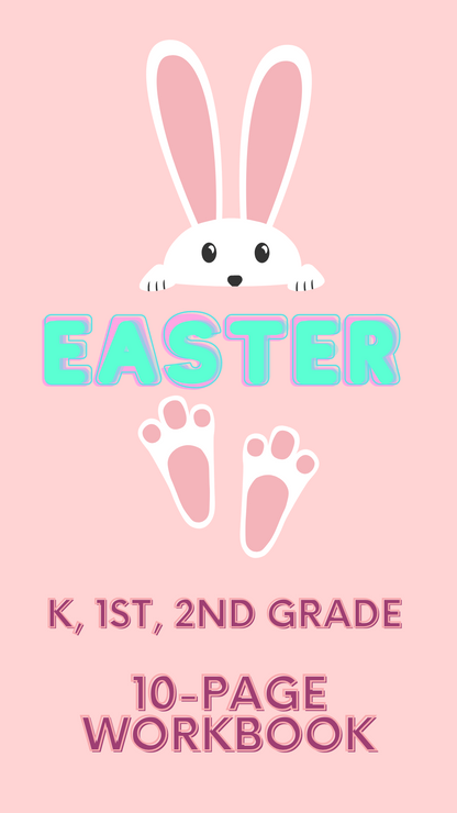 Easter Reading 10-Page Workbook (K-2 Grade)