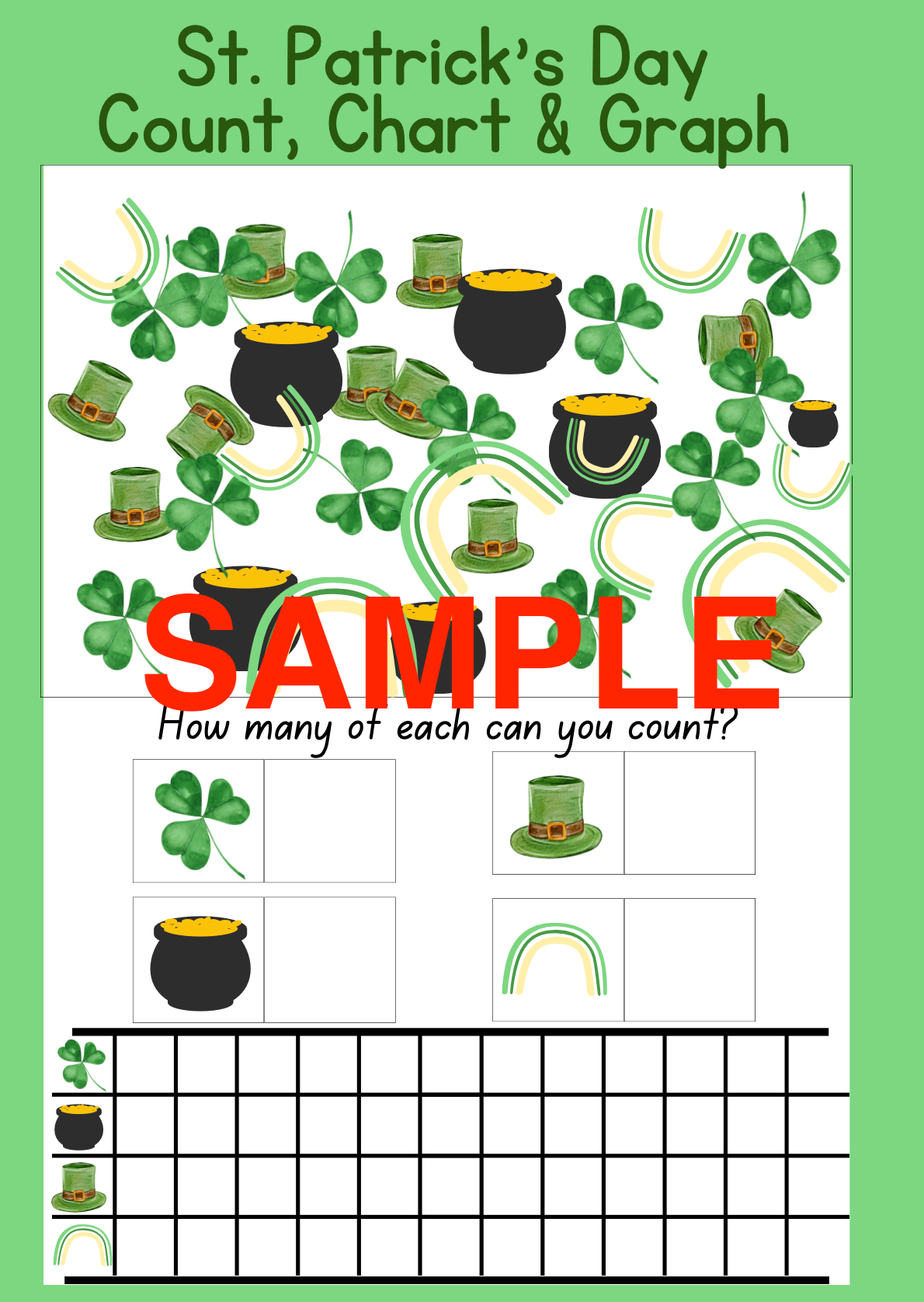 St. Patrick's Day Activity Pack! 1st, 2nd & 3rd Grade