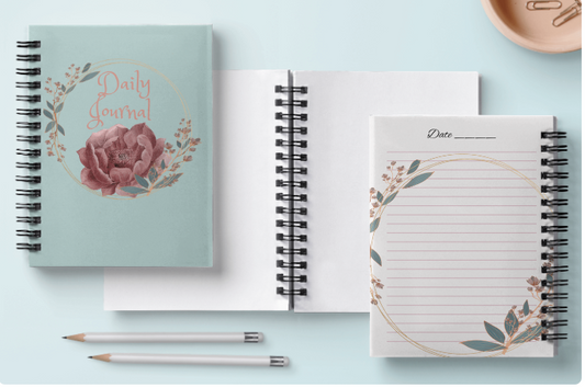 Relaxing Floral Daily Journal (78-Pages)