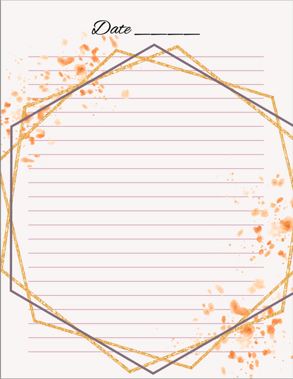 Relaxing Floral Daily Journal (78-Pages)